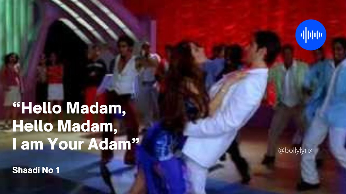 Bollywood Lyrics that are shitposts (@bollylyrix) on Twitter photo 