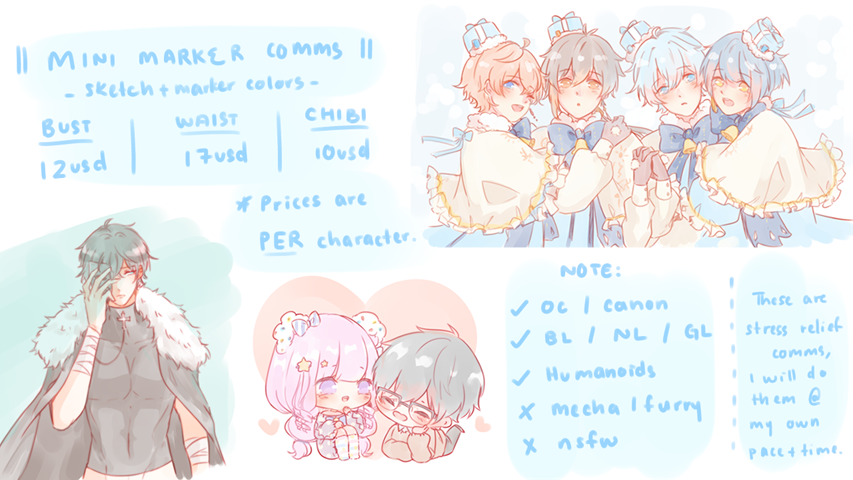 Unkot0's tweet photo. Opening 6 slots for now! Please DM or comment below ☺️💖 https://t.co/XX5kOBMTxu