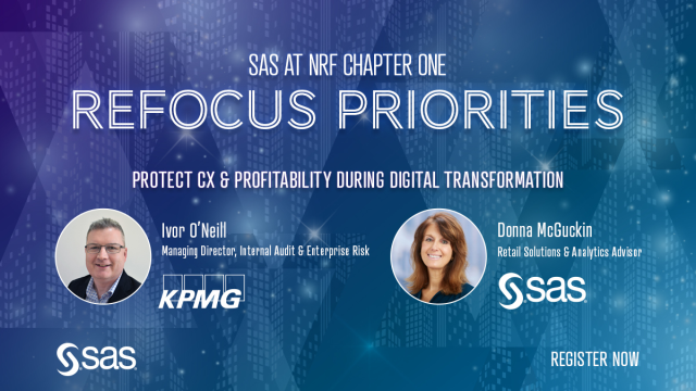 SariHofmann1's tweet photo. Join @SASsoftware and @KPMG_US to learn how to prevent retail returns fraud using predictive, real-time analytics and machine learning. Register for the Jan. 20 session on https://t.co/6FOVQ2HKyz. #NRF2021. https://t.co/ylnYBVlJIA https://t.co/x3PV7tgLEv
