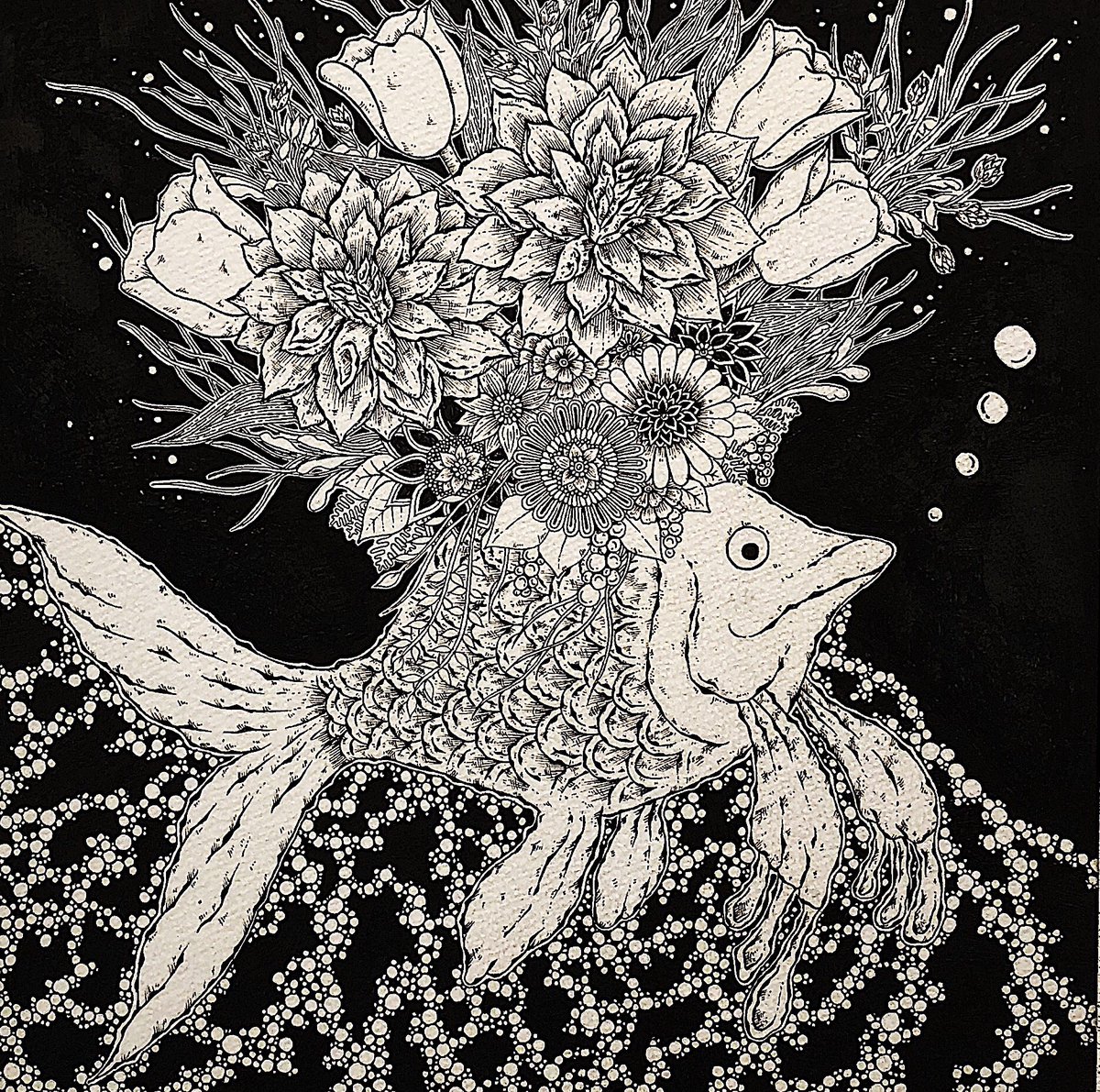 みんなで楽しむtwitter展覧会 ペン画を描いてます イメージとインスピ 中山 巳楽 Miraku のイラスト