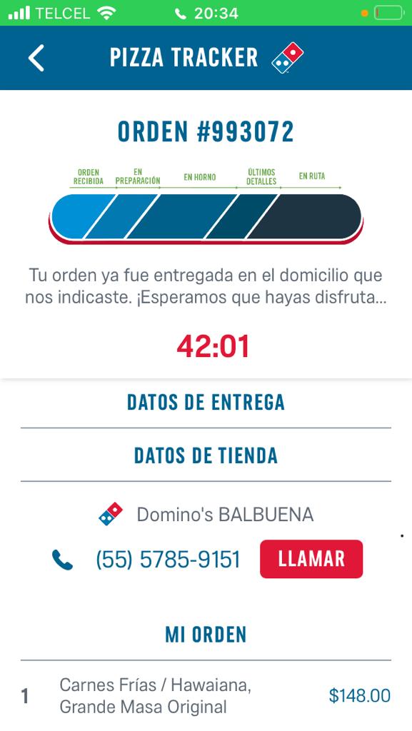 AdryHlo's tweet photo. @dominosmx #DominosBalbuena, realicé un pedido que jamás me fue entregado, hablé con la "gerente", Isabel y no pudo darme solución, ¿Qué onda con el pésimo servicio de esta sucursal? https://t.co/cXQdf5Bdl8
