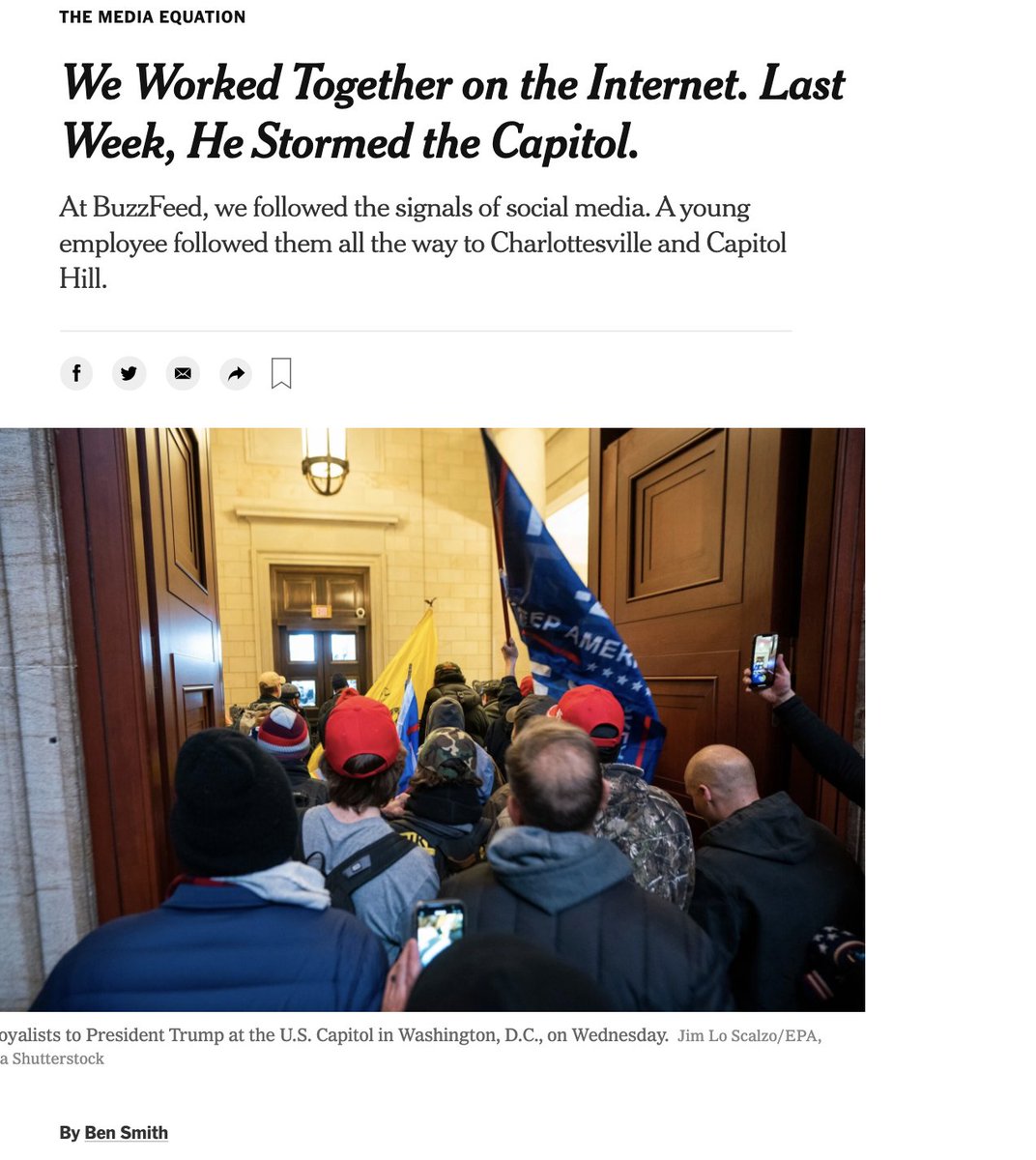 We warned y'all about giving prominence to everyday racists. And yet, here we are,  @benyt. Despite the disclaimers, this is STILL a profile of a white nationalist. It's one that models the very problem media has right now.