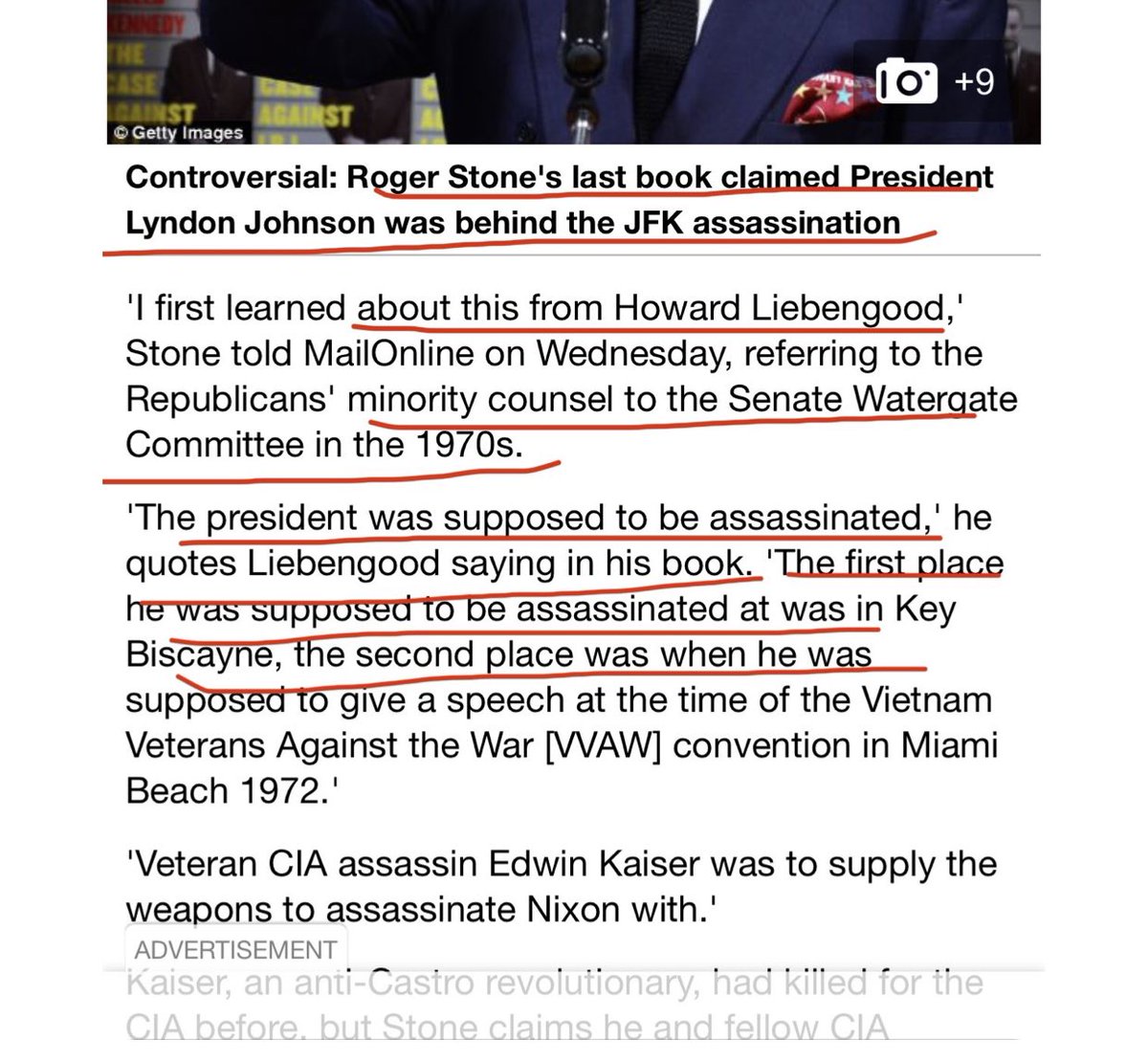 Why were Roger Stone and deceased Capitol Police Officer Howard Liebengood’s father discussing assassinations of PresidentsGiven the  #CapitolCoup situation w  @VP - this is super suspicious.  @selectedwisdom