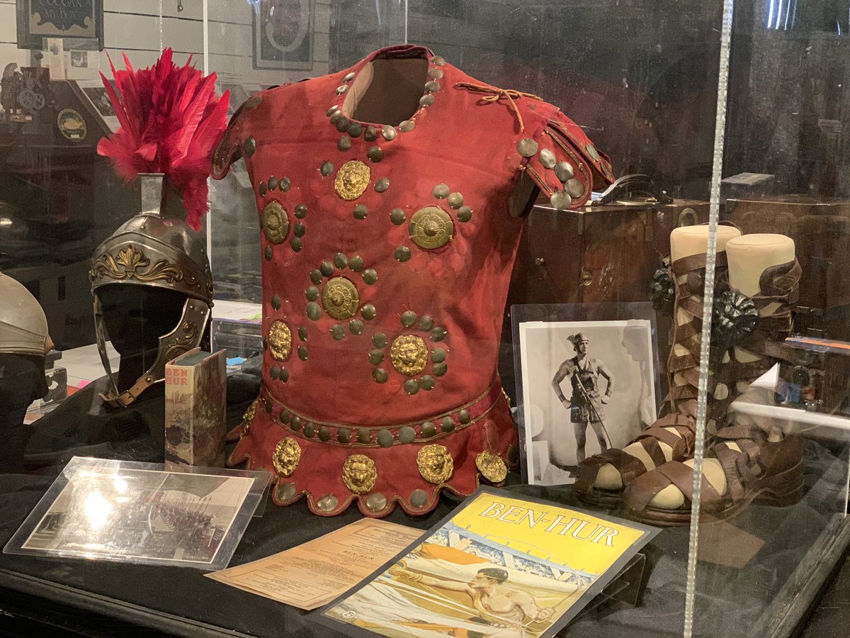 Happy Birthday Francis X. Bushman! Here are his sandals from the 1925 Ben-Hur along with other artifacts at the museum. He was also a neighbor up in Whitley Heights.