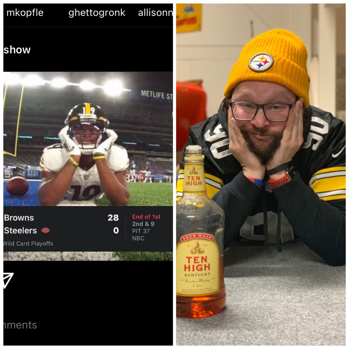 Brentecost's tweet photo. I’ve got this whole enact a scene thing down

#Steelers
#Fuckineh https://t.co/r65aLKpNk7