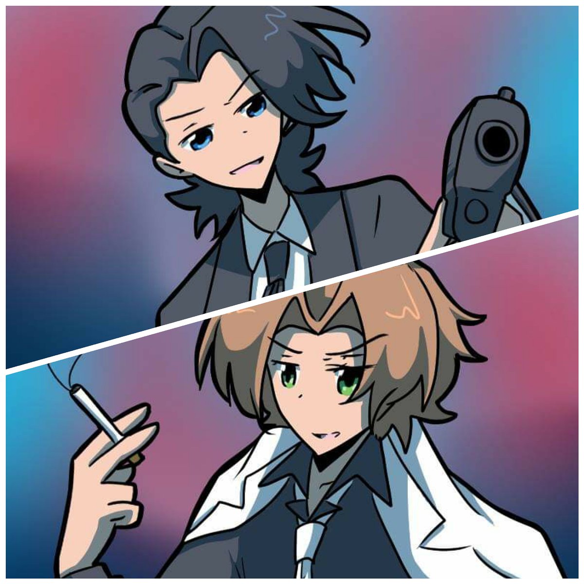 senchansart's tweet photo. Episode 40 of "Cat vs Dog" is up!
What if things were different?
🐱💥🐶 #2021CANVASWeek #webtoon #webtooncanvas #webcomic #yakuza #detective https://t.co/gv7YYCrPKD