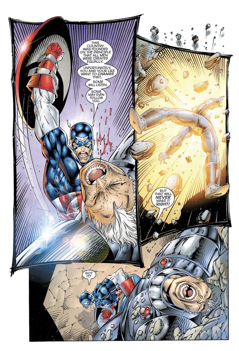 robertliefeld's tweet image. Captain America #5, 1996. Story/Art Rob Liefeld.