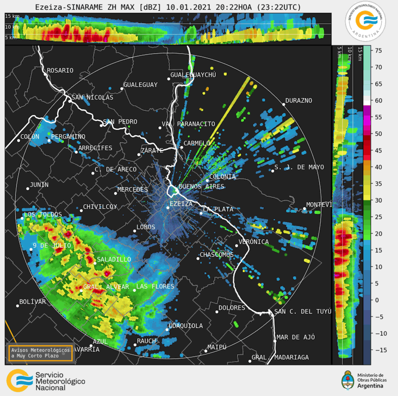 RepClimatico's tweet photo. #Chivilcoy #Dom10 20:45 hs ⚠MUCHA PRECAUCIÓN lo que resta del día, lluvias, chaparrones y tormentas de variada intensidad por ingresar al Partido del sector Oeste⚠ https://t.co/Qn9nc34akO