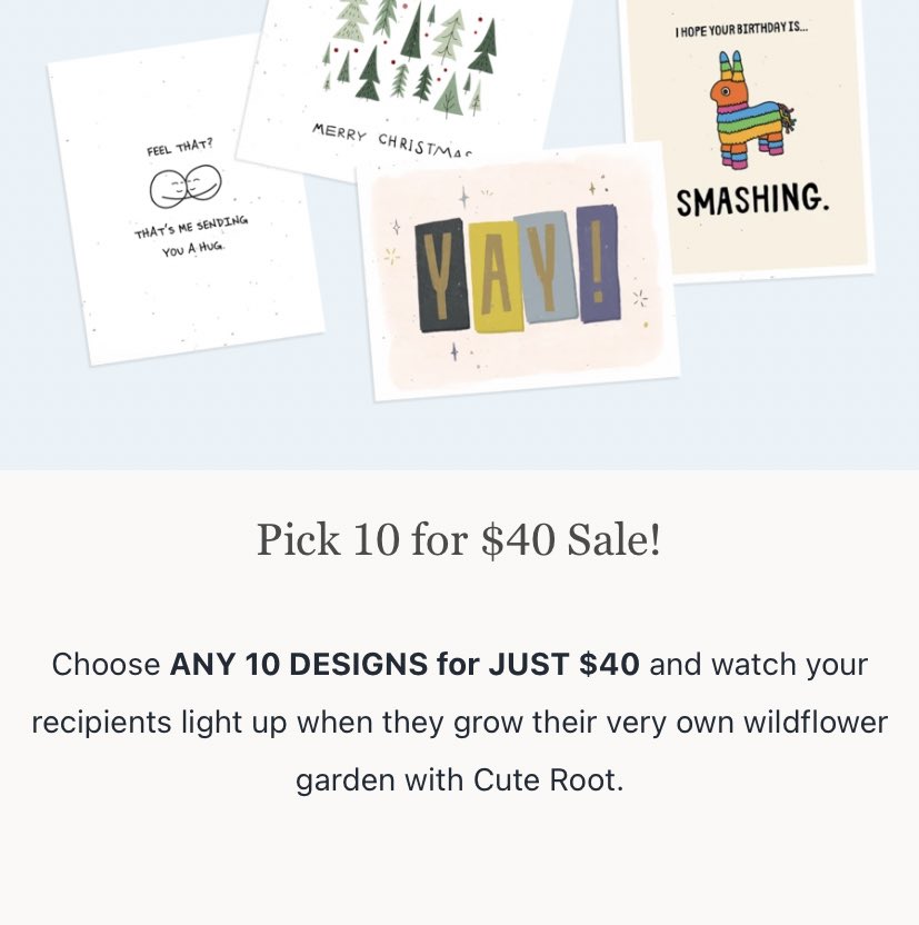 5/ Let customers build bundles.Bundles have been a game changer for us. It’s simple: combine any card design and as long as the minimum quantity is hit, the cards are heavily discounted. To add, we’ve actually raised the quantity to 10, instead of 5, and saw no drop in CVR.