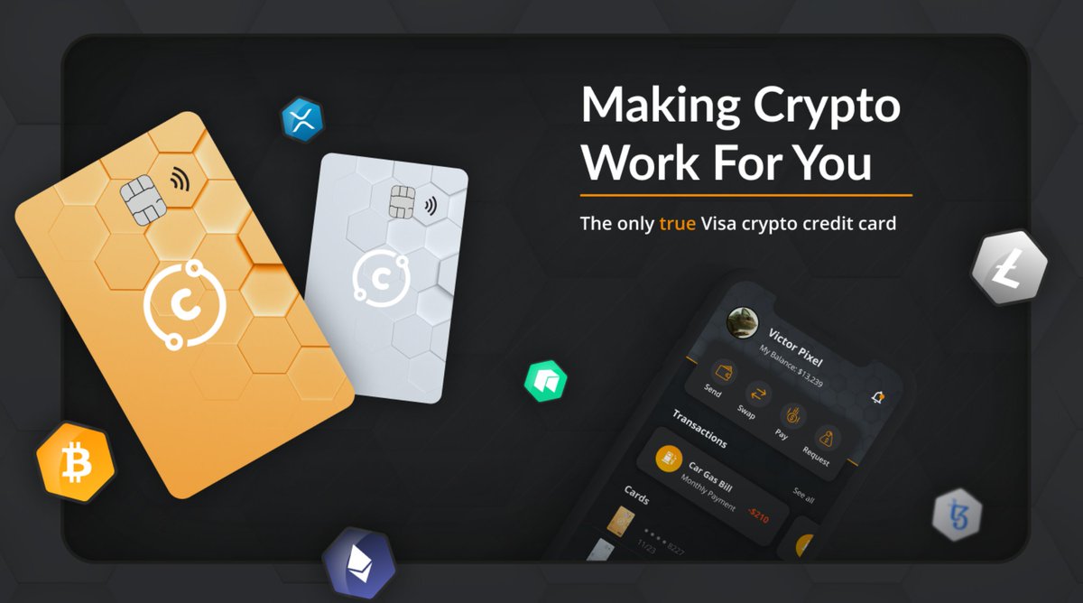 Looking at  $CNFI -  @ConnectWallet Connect Financial is the first true cryptocurrency Visa Credit Card.Other Crypto Cards are essentially debit cards that force you to liquidate crypto to FIAT, with no path back.CNFI maximizes freedom to convert only as necessaryThread  https://twitter.com/UniswapD/status/1348392352960839680