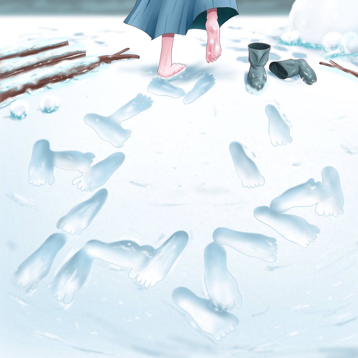 Masami Kuro おはようございます 今年は冬らしい冬ですね 寒いです 子供は外で雪あそび 冬のあしあと です 雪 足跡 Snow Footprints イラスト Masami Kuro おはようございます 今年は冬らしい冬ですね 寒いです 子供は外で雪あそび 冬のあしあと です 雪 足跡 Snow Footprints イラスト