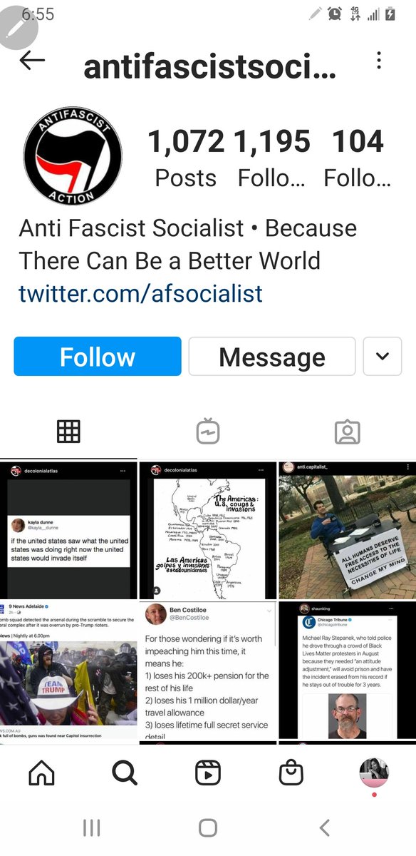maibortpetit's tweet photo. Las redes de Antifa en Instagram, sí gozan de la libertad de expresión otorgada por los amos https://t.co/qUOU3s2o8L