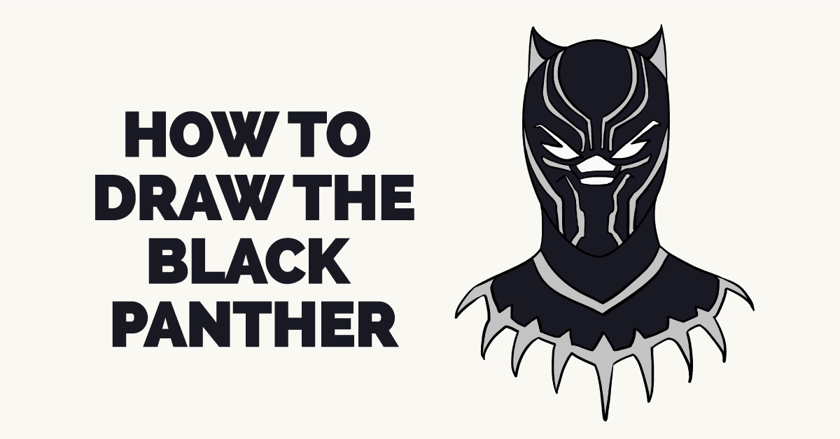 Black Panther Drawing Tutorial - How to draw Black Panther step by step