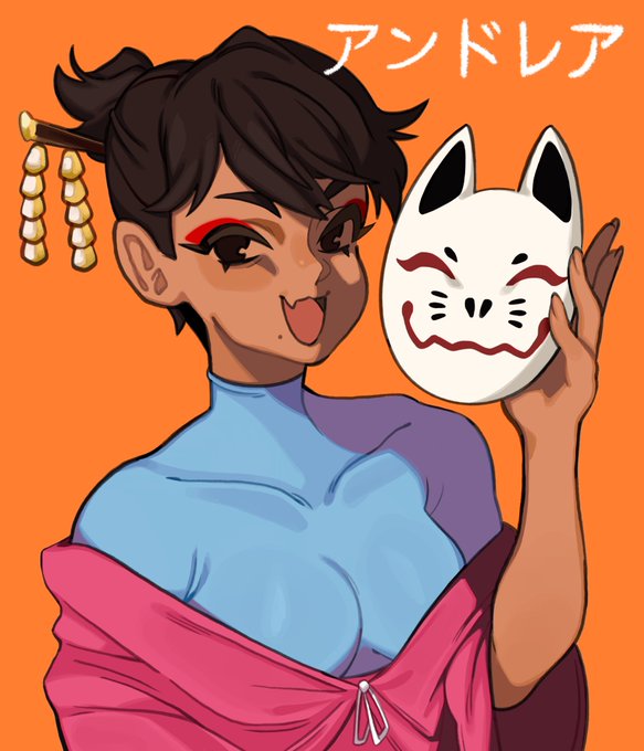 thank you again for the commission!!! 🧡💙🧡💙🧡 