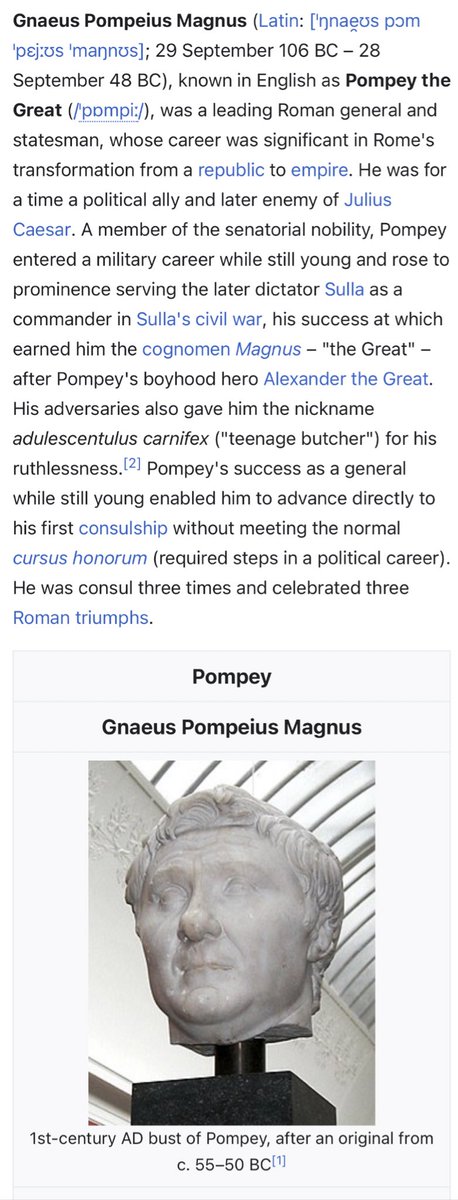 One thing to note.Everyone has been so focused on Trump "crossing the metaphorical Rubicon"We have only started to see the connections...For instance... @SecPompeo Is making this announcement (we were canalized to his Twitter feed-if this is real.Who was Pompey? #history  https://twitter.com/milhistnow/status/1348147307779215365