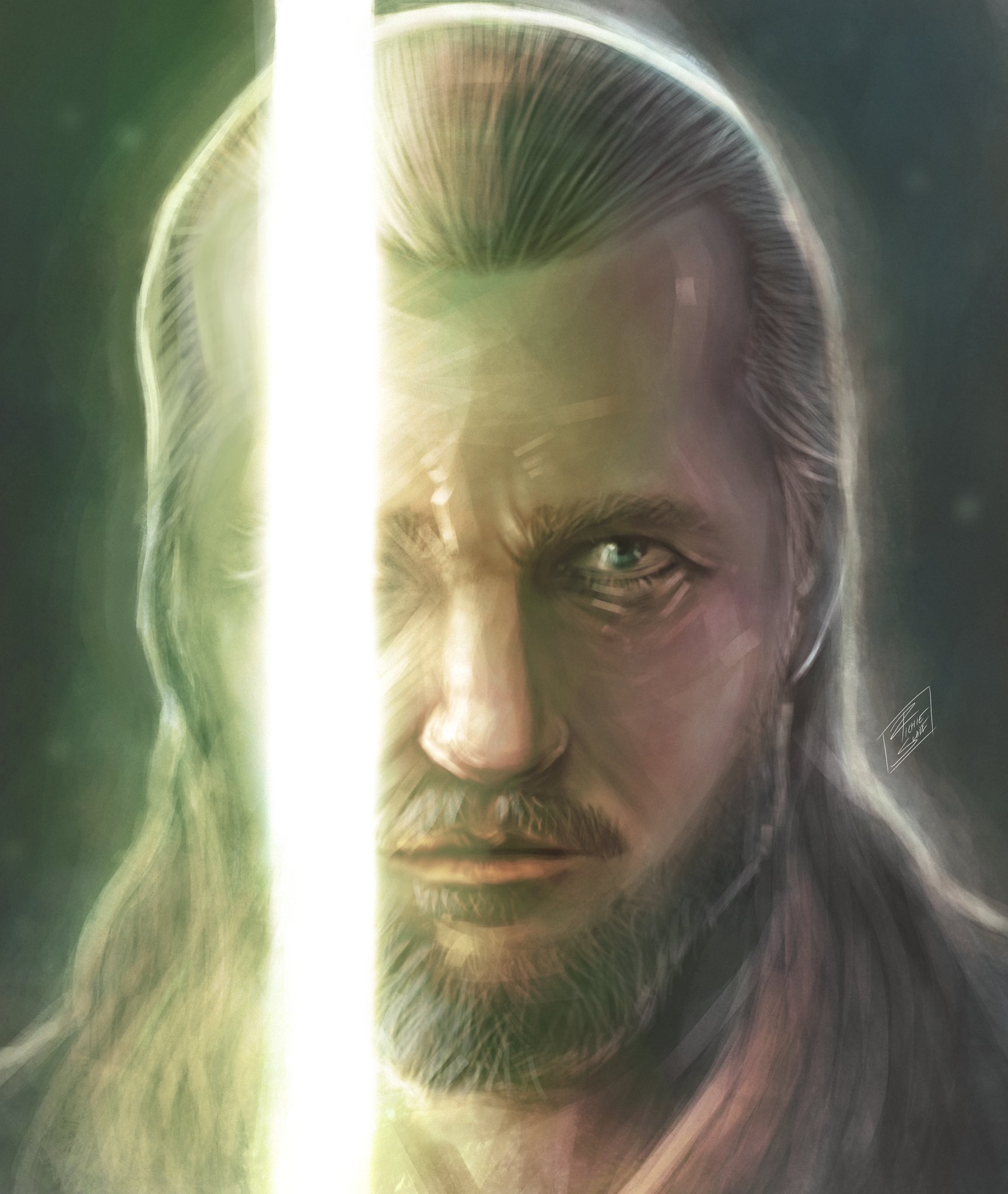 OfficialRichieSlade on X: New piece I did of Qui-gon Jinn. #art #starwars  #drawing #doodle #jedimaster #jedi #quigonjinn #artwork #fanart #liamneeson   / X