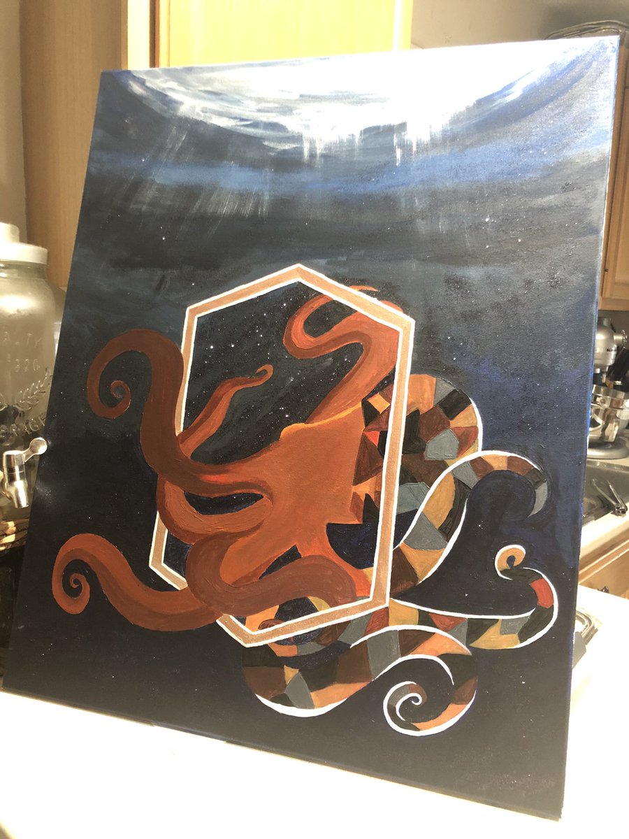 Back2TheBasix's tweet photo. Mrs. Basix is almost done with her painting! What should she paint next???? #smallstreamer #SmallStreamersConnect #smallstreamers #twitchstreamer #veteran #smallstreamersupport https://t.co/uZxu5G6FYA https://t.co/PcMR1XzVgu