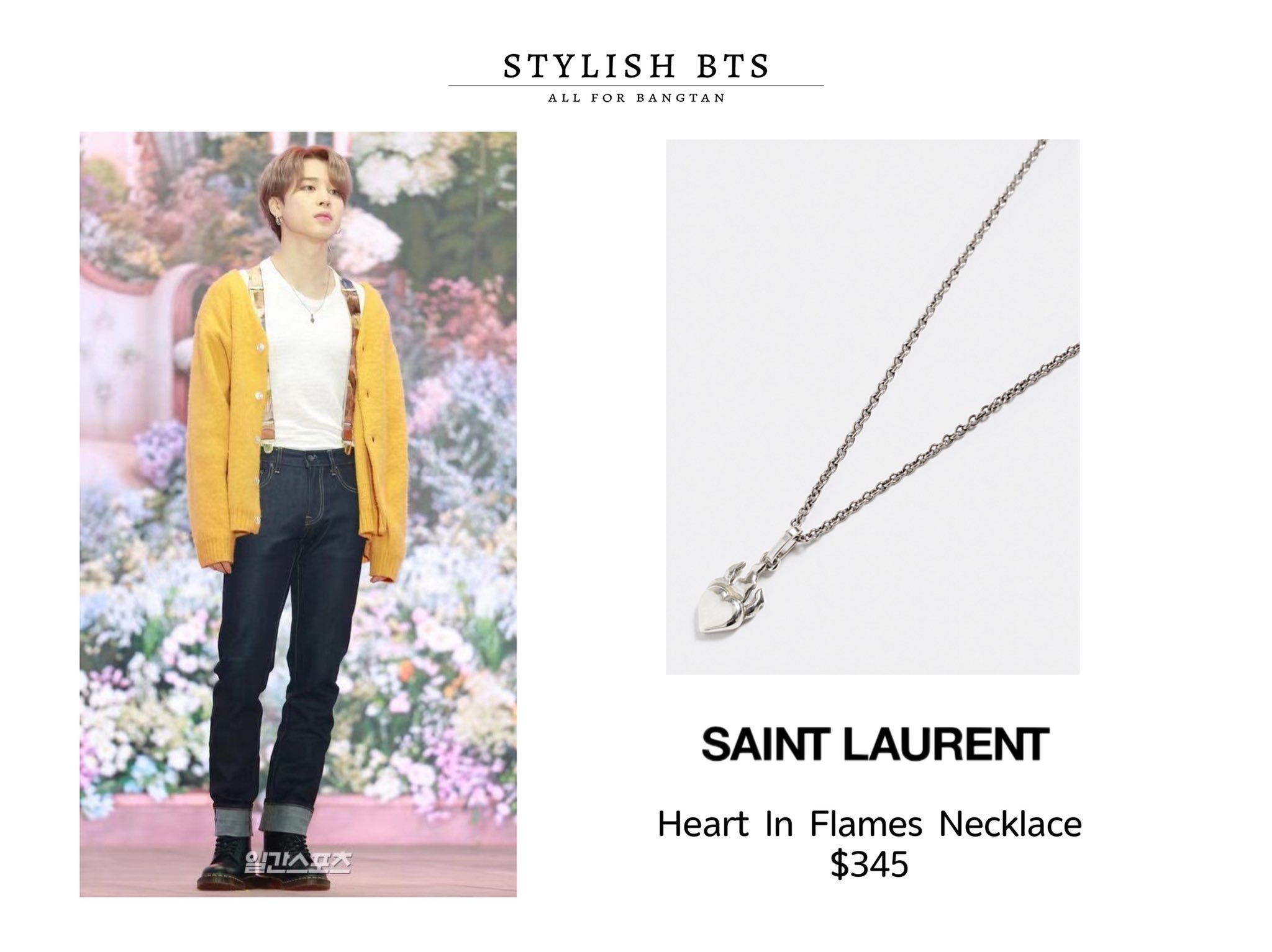 Jimin ysl clearance necklace