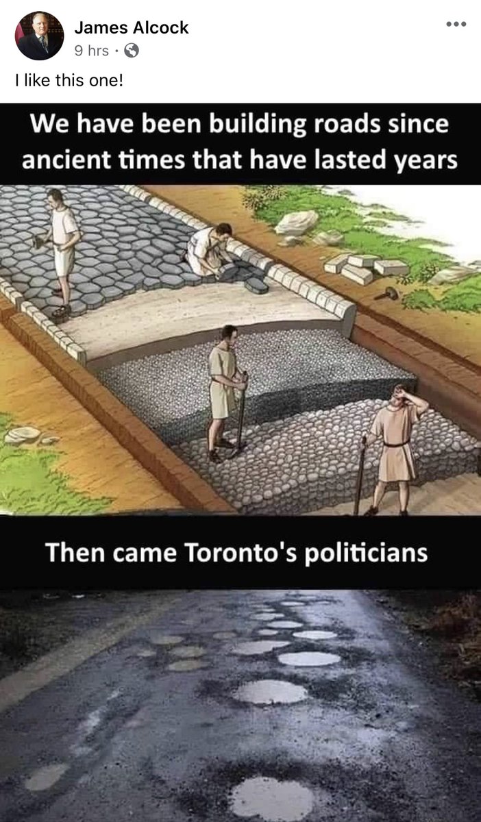 Like gee whizz maybe cars are hard on roads.

Two threads over people are complaining about mocks for Yonge Street that involve brickwork. Nobody tell them!