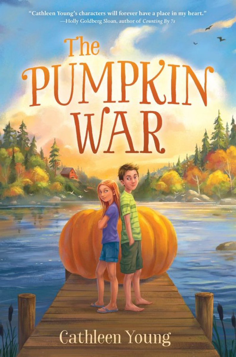 MrsRioGeorge's tweet photo. So excited author Cathleen Young is doing a school visit with THE PUMPKIN WAR! Her debut novel is packed with SEL—for kids! She got a grant to supply all students with their own book! If you want books and an author visit, DM me &amp; I will hook you up. @LBSchools @SignalHillElem1 https://t.co/Mm36ZbKVRI