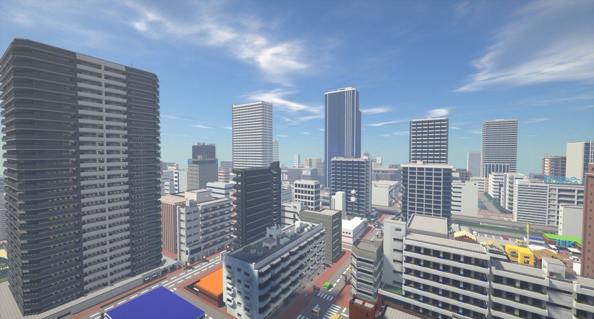呉爾羅 メインアカウント 自分の作ってるminecraft都市 米倉市 の World配布を決定しました とある開発地域の開発が終了次第 配布したいと 思います 配布されたらぜひ街を探索してください 画像は米倉市の風景 Minecraft建築コミュ 米倉市