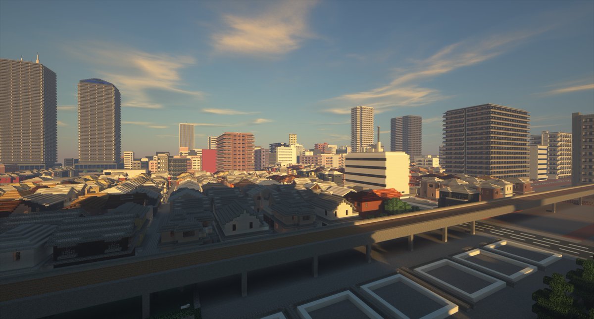 呉爾羅 メインアカウント 自分の作ってるminecraft都市 米倉市 の World配布を決定しました とある開発地域の開発が終了次第 配布したいと 思います 配布されたらぜひ街を探索してください 画像は米倉市の風景 Minecraft建築コミュ 米倉市