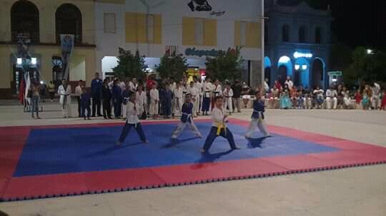 EparramuMunoz's tweet photo. La Gala por el aniversario 35 de la introducción del #Taekwondo en #Cuba se realizó este #10DeEnero en la Plaza de la Revolucion de #Bayamo #ProvinciaGranma 
#IdealPorCuba https://t.co/g6FQkDWRyI