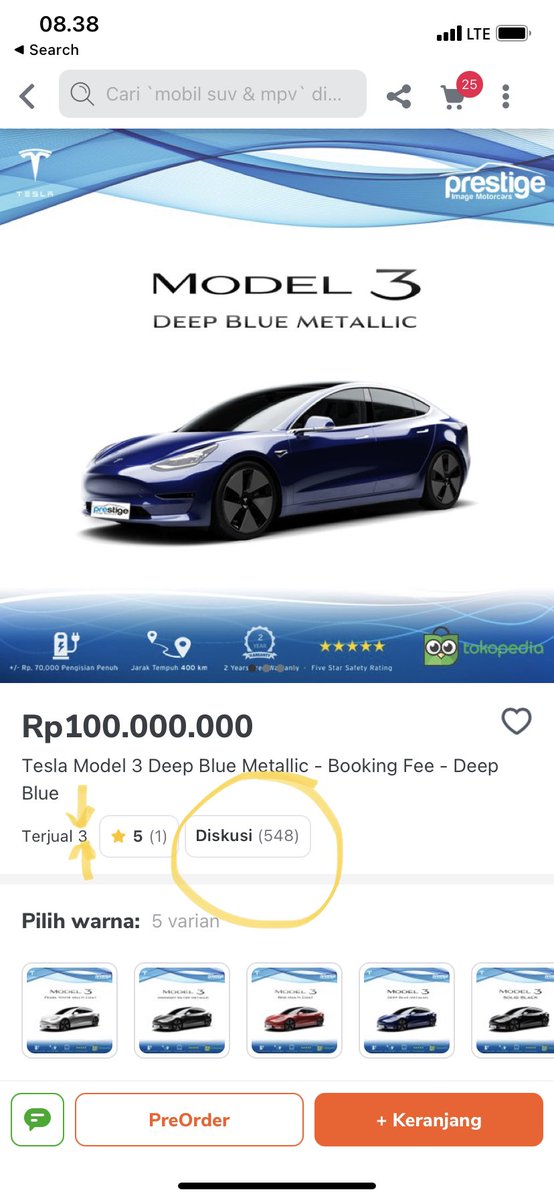 nessiejudge's tweet photo. My dad: Katanya kita bisa beli Tesla di Tokopedia loh!
Me: Iya emang! Soalnya Prestige Motorcars kerjasama sama Tokped.

*niat nunjukin malah akhirnya ngakak sendiri* 

gila, trolls Indonesia itu next next next level. https://t.co/as0SVFASJa