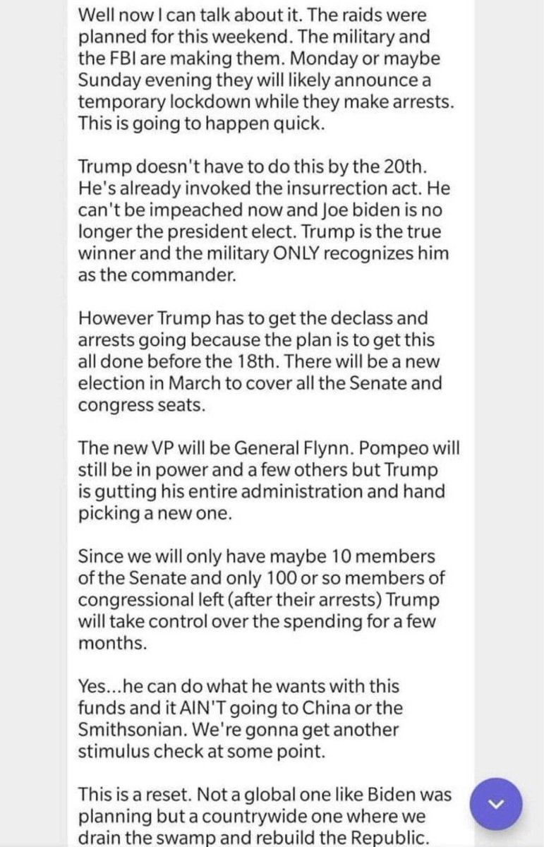 This is being pushed around the Q community...