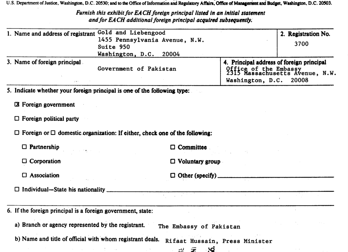 And in 1995, Liebengood took on PAKISTAN. After that, Black, Manafort, Stone, and Kelly merged with Gold & Lieberman under the Burson-Marsteller umbrella. Quite some connections for one week.  https://efile.fara.gov/docs/3700-Exhibit-AB-19951030-DICLWF92.pdf