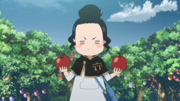 ブラッククローバー テレビアニメ公式 放送情報 明日1 12 火 18時25分 テレビ東京系にて ページ159 静かな湖と森の影 が放送 精霊守の特訓を受けていたチャーミーが 国中の食べ物を食い尽くさんばかりの事件を起こすようになった アスタは