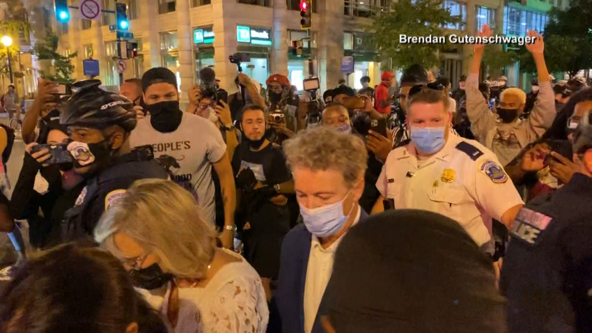 Remember when BLM activists attacked everyone leaving the republican convention, including physically attacking Rand and his wife even as they were escorted by cops and  @HouseDemocrats cheered on their blue militia and told them to make sure to harass every R they saw?