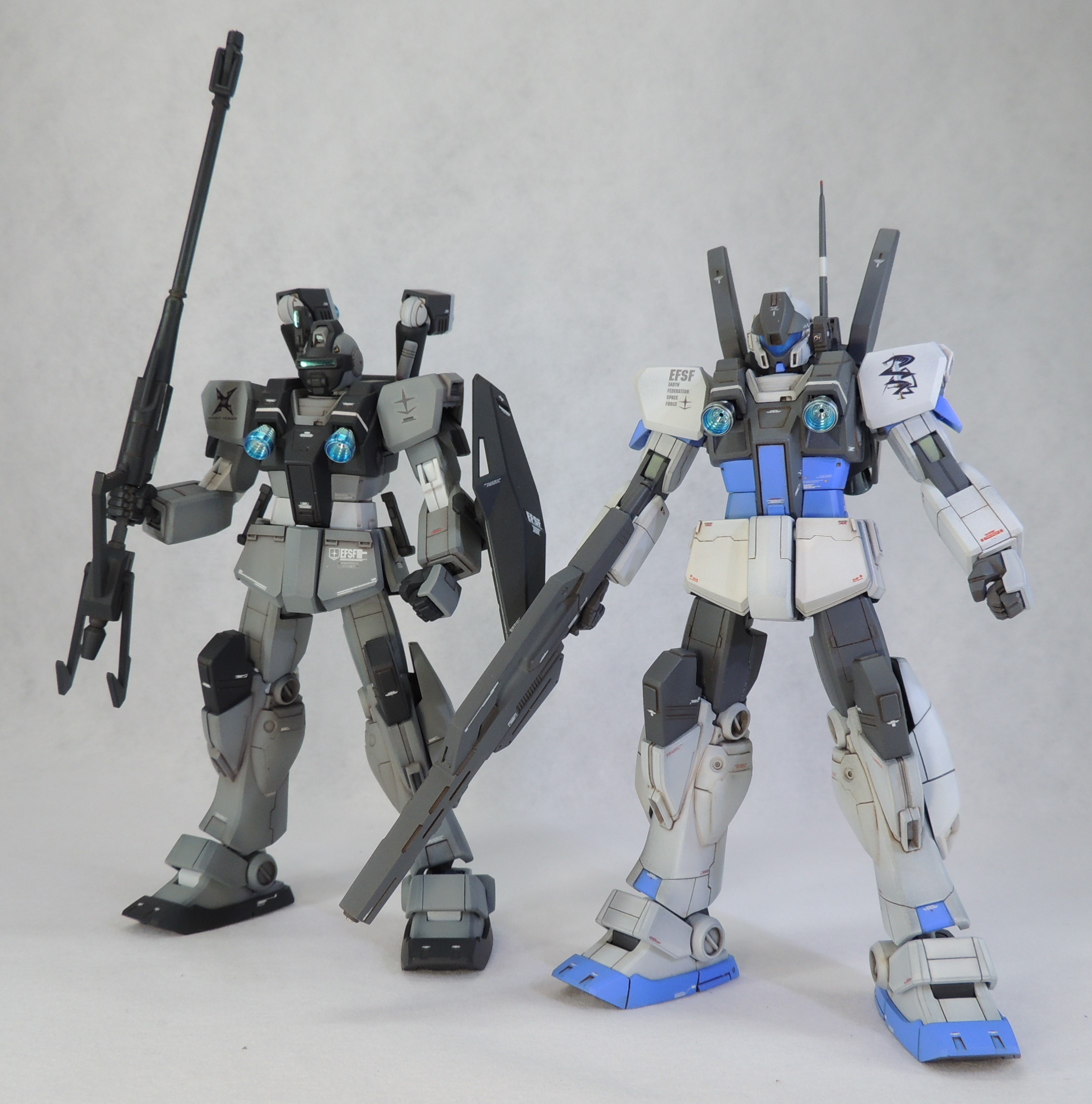あやぽん 1 144rgm 79vジム ナイトシーカー ヴァースキ機 の空挺仕様と宇宙仕様の揃い踏み ジョニーライデンの帰還 ヴァースキ大尉 ジム ナイトシーカー ジムナイトシーカー ミキシングビルド Rgm79v Msvr T Co Sd62upxhpz Twitter