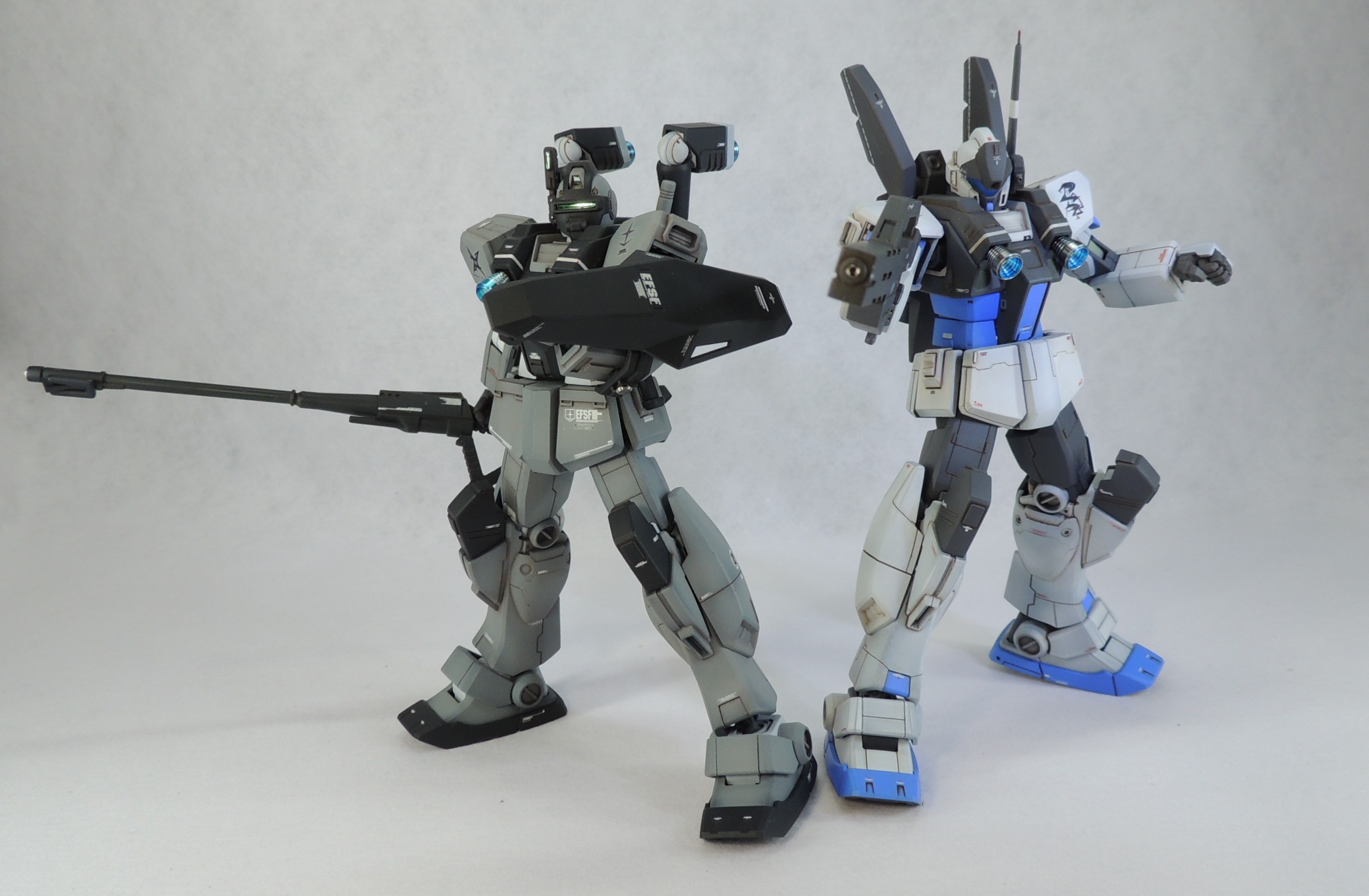 あやぽん 1 144rgm 79vジム ナイトシーカー ヴァースキ機 の空挺仕様と宇宙仕様の揃い踏み ジョニーライデンの帰還 ヴァースキ大尉 ジム ナイトシーカー ジムナイトシーカー ミキシングビルド Rgm79v Msvr T Co Sd62upxhpz Twitter