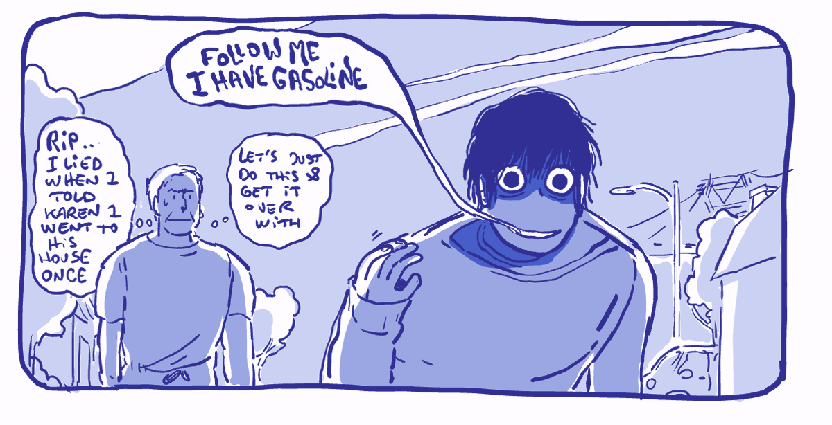 #IAmNonbinary Hi hi! I work in animation & make comics in my free time. Currently uploading this silly webcomic daily. I'm v happy to follow new nonbinary artists thanks to this hashtag 💖🥺