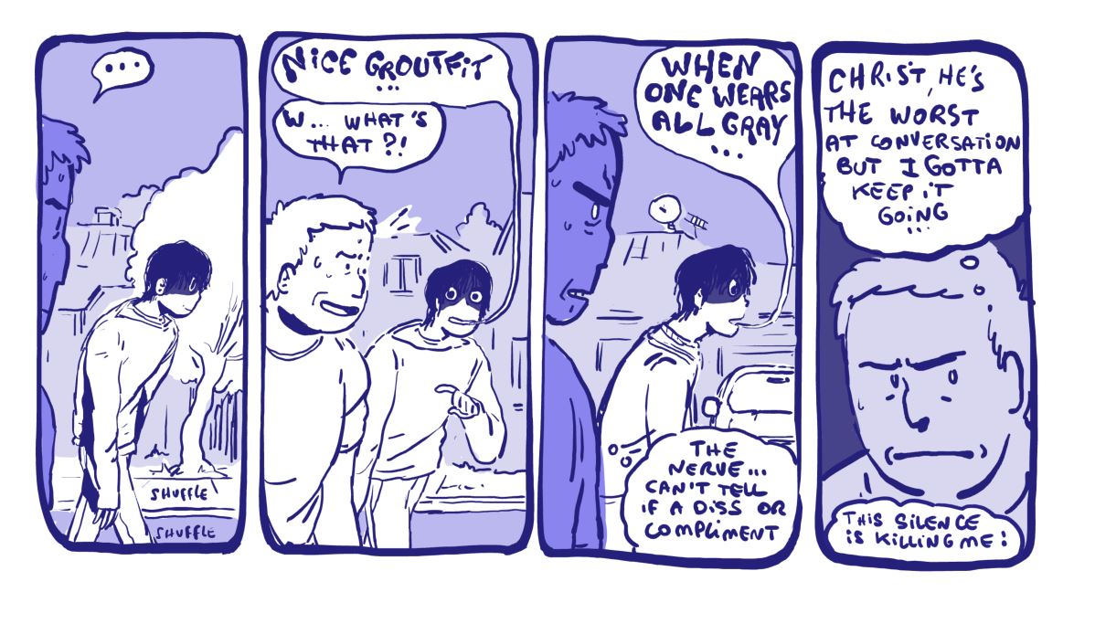 #IAmNonbinary Hi hi! I work in animation & make comics in my free time. Currently uploading this silly webcomic daily. I'm v happy to follow new nonbinary artists thanks to this hashtag 💖🥺