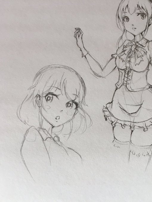 練習してました。

いつまで経ってもお顔を可愛く描けない。。。?

最近は特にバランスが崩れるし…顔の輪郭を間違えることが多くて。。。 