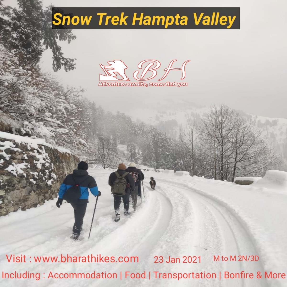 ManaliEscapades's tweet photo. Snow Trek Hampta valley 
Dm for details 
23 Jan 2021
https://t.co/Bcs9dBoyuH
#bharathikes #bhindersinghsunny #manaliescapades #snowtrek https://t.co/LS2TAEFK5e