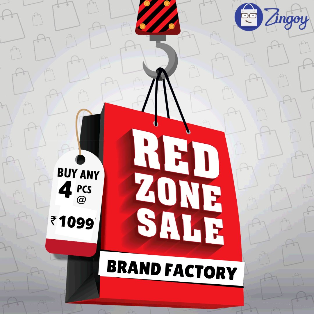 zingoy_cashback's tweet image. Brand Factory Red Zone Sale (Till 13th
Jan): Buy 2 @599|Buy 3 899| Buy 4 @1099 .🥳
bit.ly/2LC4Wwv
#BrandFactory