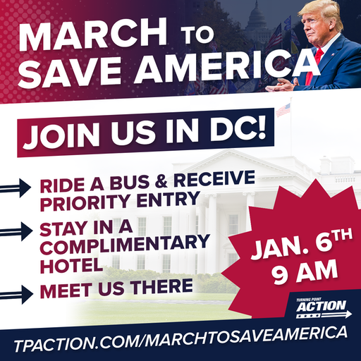 Turning Point Action (TPA), an offshoot organization of Charlie Kirk's TPUSA openly advertised the campaign, offering both bus rides and complimentary hotel rooms to those willing to come to D.C.