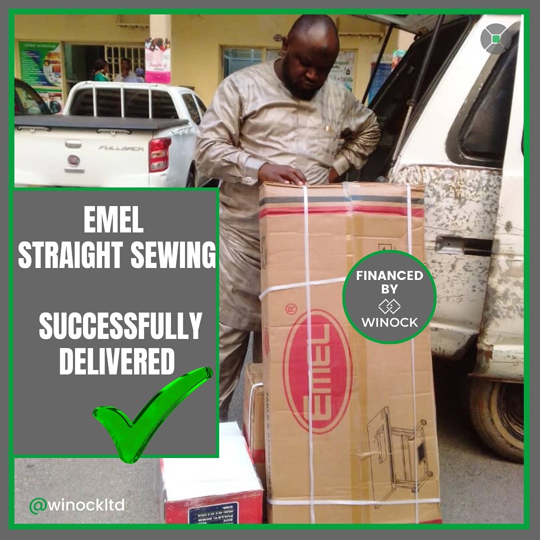 We deliver on our promises. Another customer successfully received his industrial machines. You too can benefit from this opportunity by calling us on: 096242000

#winockltd
#Winocksolar 
#equipmentfinancing 
#abujatailor