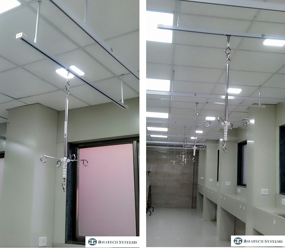 AsiatechSystems's tweet photo. Our IV Hanger System consists of IV Drip hangers made from superior quality rust-free stainless steel which are strong durable &amp; can be easily mounted on the ceiling, adjustable with 5 points &amp; can be fixed parallel / perpendicular to the bed #hospitals #doctors #MondayMotivation https://t.co/JdgCypS99V