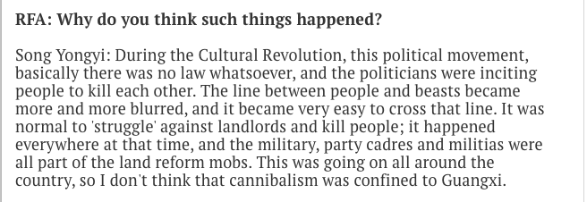 2.3) It's funny that CCP simps portray Tibetans as savages, and the Dalai Lama as evil. Yet if you look back, every country has had it flaws. In China, people were eating each other as recently as the 1960s. The gov sponsored this https://bit.ly/3i1nDWq&nbsp; https://nyti.ms/2K3ZrX9&nbsp;