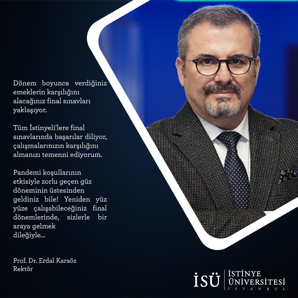 istinyeunivedu's tweet photo. Tüm #istinyeli’lere final sınavından başarılar dileriz. 👍🏻💯 https://t.co/g19rJCyt5s