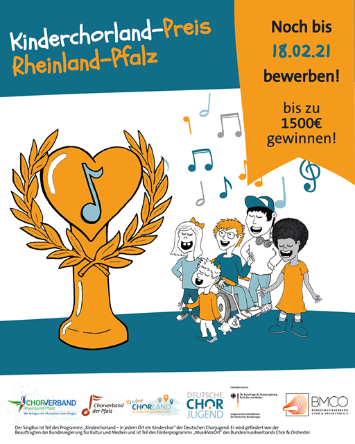 chorjugend's tweet photo. Im Rahmen der #SingBus-Tour verleihen Chorverband der Pfalz, Chorverband Rheinland-Pfalz und @chorjugend einen Preis für gute Kinderchorarbeit von insg. 2.000 € an #Kinderchöre in #RheinlandPfalz. 🏆 Bewerbungsfrist: 18.02.2021. Bewerbung: https://t.co/nUsoohxsYk #Kinderchorland https://t.co/iiF6nnUlY6
