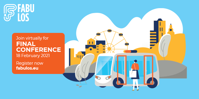FABULOSPCP's tweet photo. We warmly invite cities, operators, public transport authorities and all the #robotbus enthusiasts from around the world to join the FABULOS Final Conference on 18 February 2021. Register at: https://t.co/87tT6NVByA #SmartCities #SmartMobility #AutonomousVehicles #selfdrivingcars https://t.co/IcjhquwSte