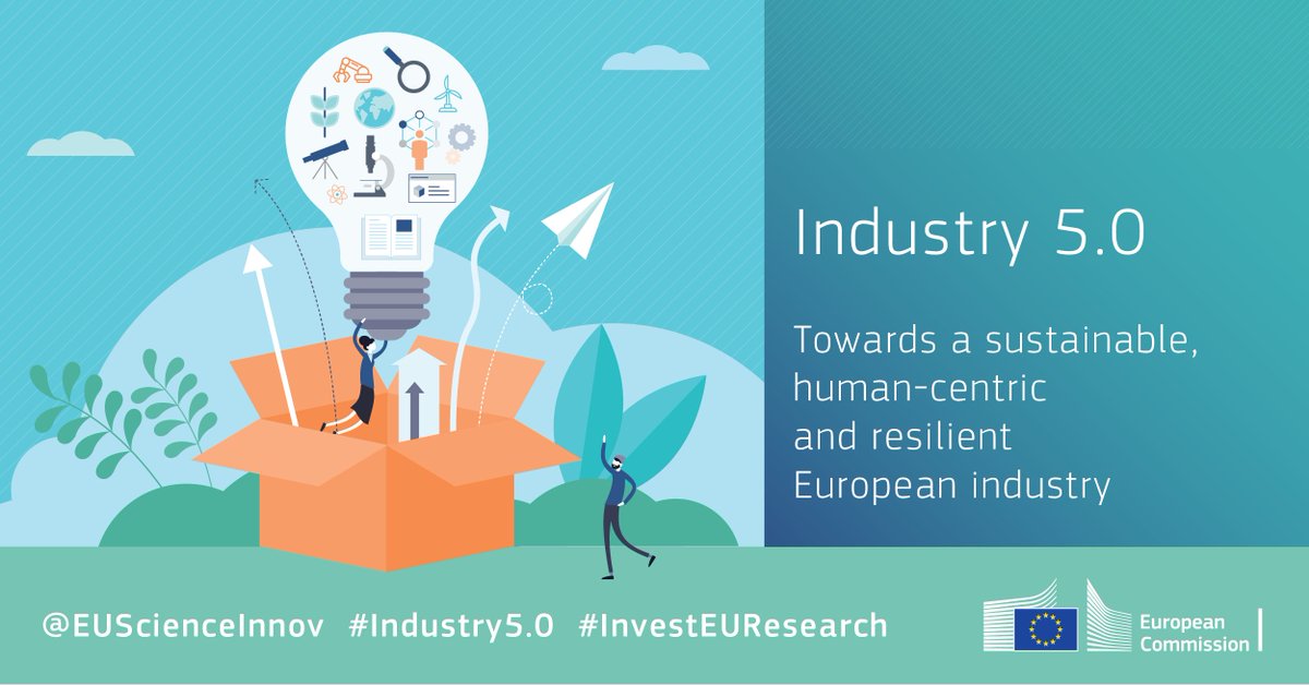 EUScienceInnov's tweet photo. Research & innovation are needed to support a win-win interaction between industry & society, shifting focus from shareholder to stakeholder value.
A new policy brief on our vision for European Industry 5.0 is now available: https://t.co/knks7gSs4L
#InvestEUResearch https://t.co/GbiL3Lz1zV