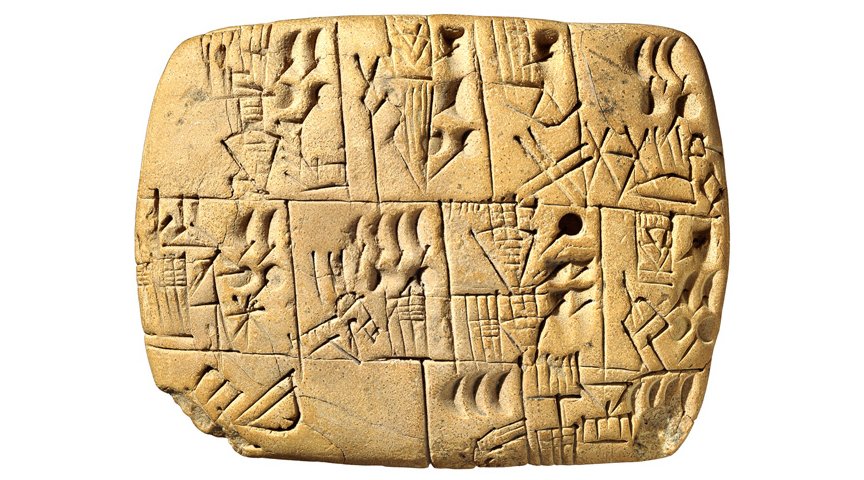 Sumerian tablet recording workers that were paid in beer.