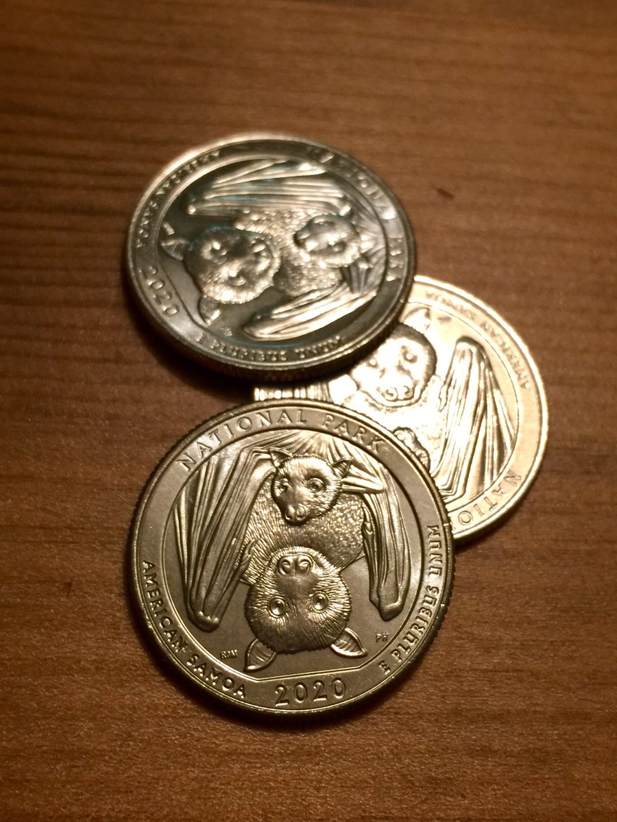 michaelh's tweet photo. Hm is it the best move to commemorate a bat on new quarters given the past year? I know these things are decided in advance but maybe pull the classic eagle off the shelf while you figure it out... https://t.co/VILRaLfP0a