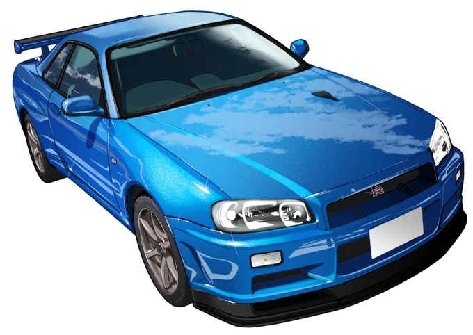 「命がけでもたりないのさ」1巻発売中ですー!
表紙の34GTR! 